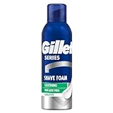 Gillette Series Sensitive Rasierschaum Männer, 250 ml, mit Aloe für Schutz und Feuchtigkeit