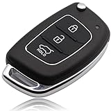 FOAMO Schlüssel Gehäuse Reparatursatz passend für Hyundai 3-Tasten Schlüssel Cover Typ-1 3JA