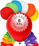 Balloono 56er Set Große Luftballons - mit 6 Riesen Luftballons (91cm) - riesen Spaß für Groß und...