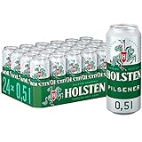 Holsten Pilsener 4,8 % Vol. Premium Pils l |24 Dosenbiere 0,5 L mit erfrischend feinherbem Geschmack...